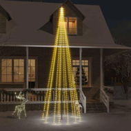 Detailed information about the product Christmas Tree On Flagpole Warm White 732 LEDs 500 Cm