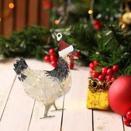 Detailed information about the product Christmas Tree Ornaments Scarf Chicken Shatterproof Christmas Ornaments B