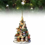 Detailed information about the product Christmas Tree Shape Bookshelf Pendant,Hanging Sleigh Pendants,Christmas Books Acrylic Ornaments Gifts (B)