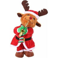 Detailed information about the product Christmas Tree Singing Dancing Electric Plush ELK Toy Lights Animated Table Decor Family Gift
