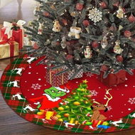 Detailed information about the product Christmas Tree Skirt 36 Inches Xmas Red Green Plaid Tree Skirt Christmas Tree Decoration New Year Holiday Party Decor