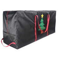 Detailed information about the product Christmas Tree Storage Bag | Christmas Tree (Single print), Fits Up Heavy Duty 600D Oxford Xmas Holiday Tree Bag with Durable Handles & Dual Zipper 122 * 38 * 51cm (Black)