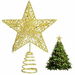 Christmas Tree Topper,Gold Glittered Star with Hollow Design,Tree Topper Star for Christmas Xmas Toppers Decoration. Available at Crazy Sales for $7.99