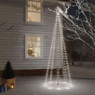 Detailed information about the product Christmas Tree with Spike Cold White 310 LEDs 300 cm