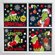 Detailed information about the product Christmas Window Decorations, 154Pcs Christmas Window Clings, Winter Window Decoration Stickers, Cartoon Christmas Tree Snowflake Stickers for Christmas Home Decoration