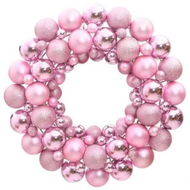 Detailed information about the product Christmas Wreath Pink 45 cm Polystyrene