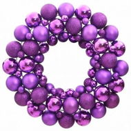 Detailed information about the product Christmas Wreath Purple 45 cm Polystyrene