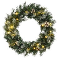 Detailed information about the product Christmas Wreath with LED Lights Green 45 cm PVC