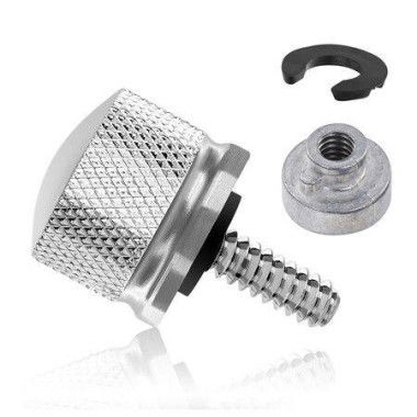 Chrome Stainless Steel Seat Bolt Nut Kit Compatible for Harley Davidson 1996-2024