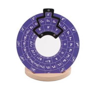 Detailed information about the product Circle of Fifths Wheel Metal Melody Tool Chord Wheel with Stand Holder,Music Theory Learning Tool for Musicians Songwriting (Purple)