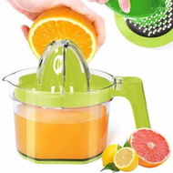 Detailed information about the product Citrus Juicer 4-in-1 Manual Juicer,Multifunctional Hand Juicers,Lemon Lime Squeezer with Comfortable Grip Handle,16.9 Ounce Capacity Orange Juicers,Green