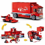 Detailed information about the product City Repair Truck Building Block Set with Formula Car and Karting F1 Formula Custom Garage,Race Car Custom Garage,Car Tuning Shop 557Pcs