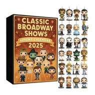 Detailed information about the product Classic Broadway Shows Advent Calendar 2025, 24 Days Countdown Calendar With Iconic Musical Character Collectibles, Gifts For Broadway Fans