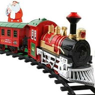 Detailed information about the product Classic Christmas Holiday Train Set With Lights And Sounds Christmas Train Toy Christmas Decoration Gift