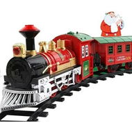 Detailed information about the product Classic Christmas Train Set with Lights and Sounds - Festive Holiday Decoration and Gift