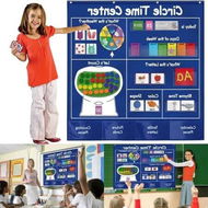 Detailed information about the product Classroom Pocket Chart for Circle Time - Educational Teaching Tool for Calendar, Weather, Counting, and More