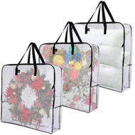 Detailed information about the product Clear Storage Bags with Zipper,Christmas Wreath Storage Container,Large Square Gift Bag Storage Organizer,Garland Decor Organizer,Wreath Carrier Bag & Case 25In,3Pack