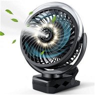 Detailed information about the product Clip on Fan with Misting, 6000mAh Portable Fan with Light and Hook for Travel, Office, Desk