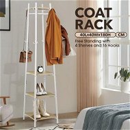Detailed information about the product Closet Organiser Clothes Rack Coat Stand Shelf Hook Hanger Hat Storage Hanging Display Scarf Cap Garment Freestanding Holder