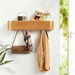 Clothes Coat Rack Hanger Wall Mounted 5 Hooks Hat Bag Towel Organiser Key Holder Wooden Storage Shelf Home Entryway Hall Bathroom Living Room Decor. Available at Crazy Sales for $39.90
