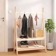 Detailed information about the product Clothes Rack 100x45.5x150 cm Solid Wood Pine