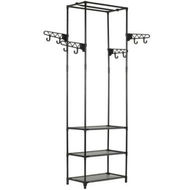 Detailed information about the product Clothes Rack Steel And Non-woven Fabric 55x28.5x175 Cm Black.