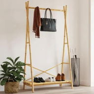 Detailed information about the product Clothes Rack with Shelf 102x50x190 cm Bamboo