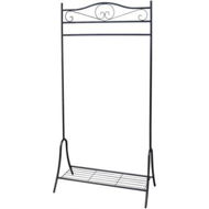 Detailed information about the product Clothing Rack Black Steel