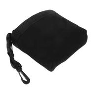 Detailed information about the product Club and Golf Ball Cleaning Bag, Waterproof Clean Face Technology Liner, Detachable Clip, Machine Washable, Cleans Club Grooves, Dry Exterior, Black