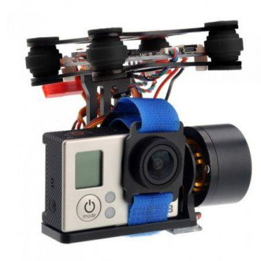 CNC Brushless Gimbal Camera Mount With Motor & Controller FPV PTZ For GoPro 2 3 3+ DJI Phantom ST-303.