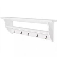 Detailed information about the product Coat Rack MDF White Baroque Style