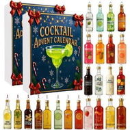 Detailed information about the product Cocktail Advent Calendar,24 Days Cocktail Countdown Calendar,A Daily Tasting Journey Through the World 2 Pack