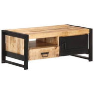 Detailed information about the product Coffee Table 100x50x40 Cm Rough Mango Wood