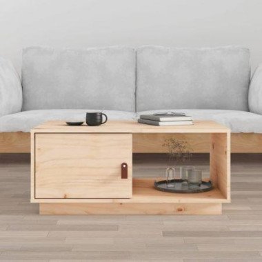 Coffee Table 80x50x35.5 Cm Solid Wood Pine.