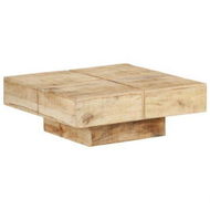 Detailed information about the product Coffee Table 80x80x28 Cm Solid Mango Wood