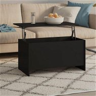 Detailed information about the product Coffee Table Black 102x55.5x52.5 Cm Engineered Wood.