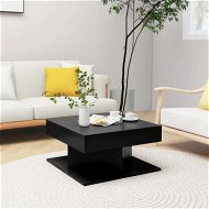 Detailed information about the product Coffee Table Black 57x57x30 cm Engineered Wood