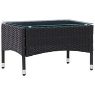 Detailed information about the product Coffee Table Black 60x40x36 Cm Poly Rattan