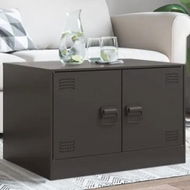 Detailed information about the product Coffee Table Black 67x50x44 cm Steel