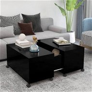 Detailed information about the product Coffee Table Black 75x75x38 Cm Engineered Wood