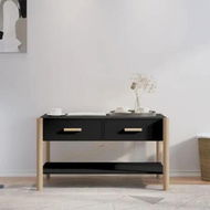 Detailed information about the product Coffee Table Black 82x48x45 cm Engineered Wood