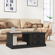 Detailed information about the product Coffee Table Black 90x50x35 Cm Engineered Wood