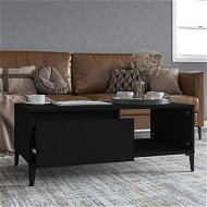 Detailed information about the product Coffee Table Black 90x50x36.5 Cm Engineered Wood.