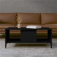 Detailed information about the product Coffee Table Black 90x50x36.5 Cm Engineered Wood.