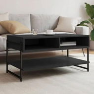 Detailed information about the product Coffee Table Black 90x50x45 cm Engineered Wood