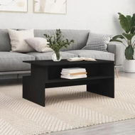 Detailed information about the product Coffee Table Black 90x55x42.5 cm Engineered Wood