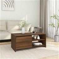 Detailed information about the product Coffee Table Brown Oak 102x50x45 Cm Engineered Wood