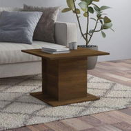 Detailed information about the product Coffee Table Brown Oak 55.5x55.5x40 Cm Engineered Wood.