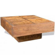 Detailed information about the product Coffee Table Brown Square Solid Mango Wood