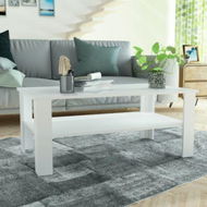 Detailed information about the product Coffee Table Chipboard 100x59x42 Cm White